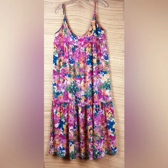 Tuckernuck Meade Midi Multicolor Floral Tank Sleeveless Sundress Size L - Picture 6 of 13